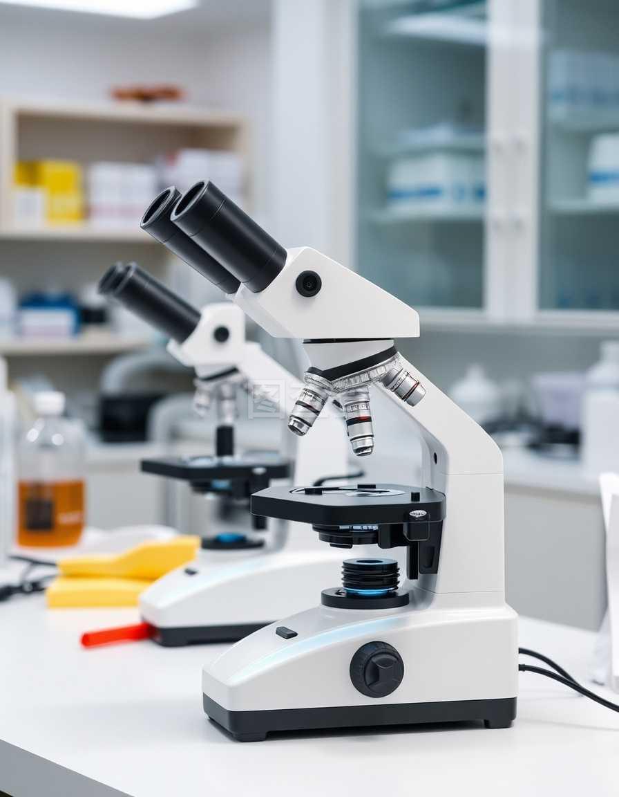實驗室專業顯微鏡、科學儀器和醫療工具用顯微鏡觀察微尺度、微生物學和實驗室醫學研究
